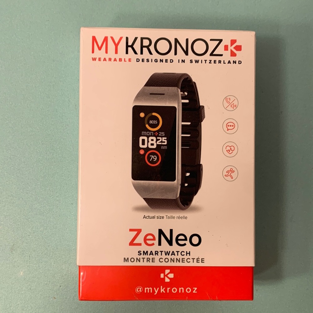 New MyKronoz ZeNeo Touch-Screen Smartwatch, Black, Made in Switzerland. I have 2